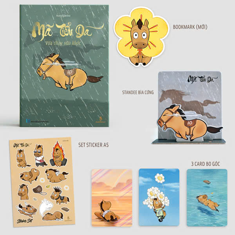 Mã Tiểu Dã - Vừa Chạy Vừa Khóc (Sticker + Standee Card) (Bìa Cứng - Sách Màu) - Tái Bản