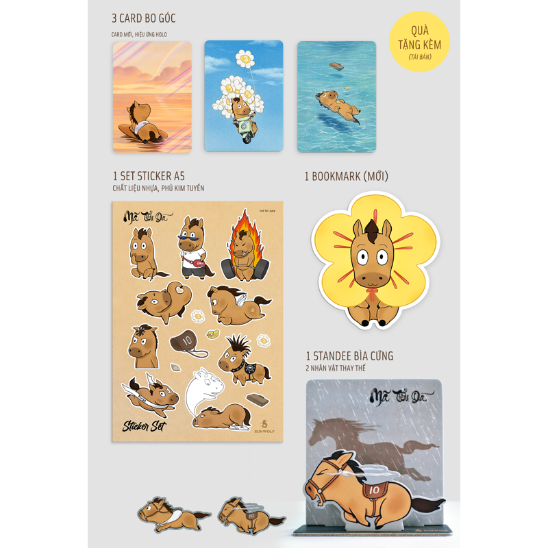 Mã Tiểu Dã - Vừa Chạy Vừa Khóc (Sticker + Standee Card) (Bìa Cứng - Sách Màu) - Tái Bản