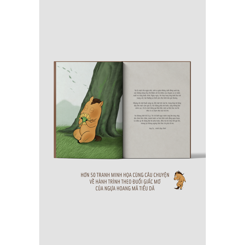 Mã Tiểu Dã - Vừa Chạy Vừa Khóc (Sticker + Standee Card) (Bìa Cứng - Sách Màu) - Tái Bản