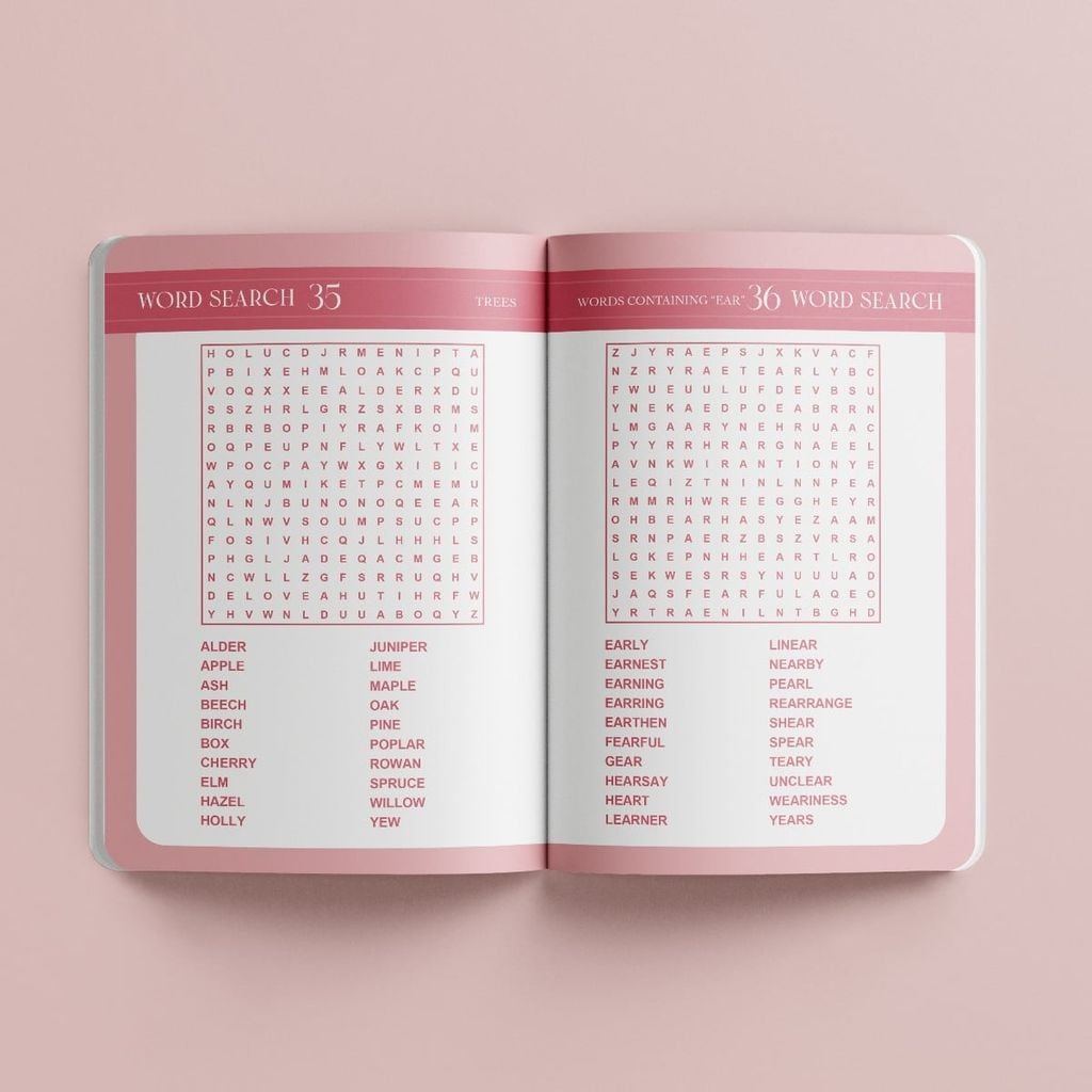 Faux Leather Puzzles Word Search