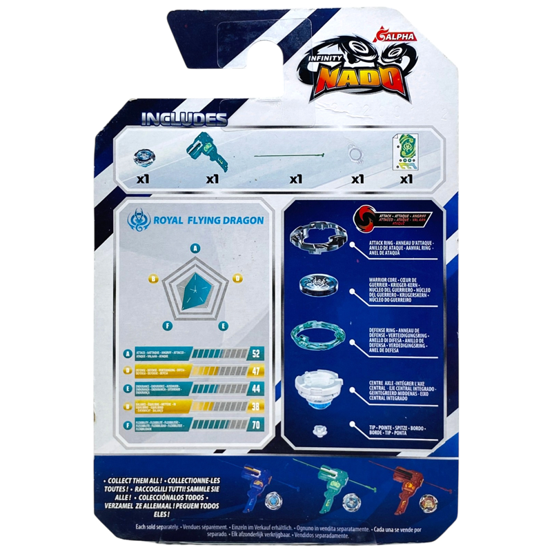 Auldey Con Quay Infinity Nado - Classic Series - Royal Flying Dragon Aq04 (Lnv)