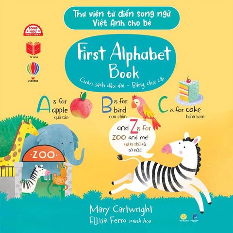 Thư Viện Từ Điển Song Ngữ Việt-Anh Cho Bé - First Alphabet Book - Cuốn Sách Đầu Đời - Bảng Chữ Cái