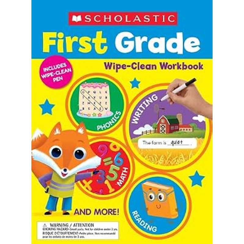 First Grade Wipe-Clean Workbook