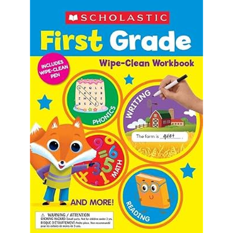 First Grade Wipe-Clean Workbook