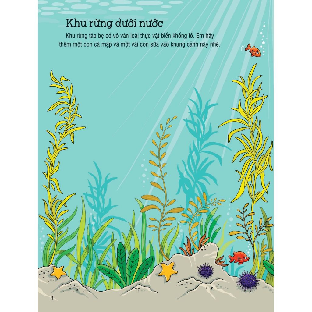 Sách Dán Hình Đầu Đời Cho Bé - Đại Dương