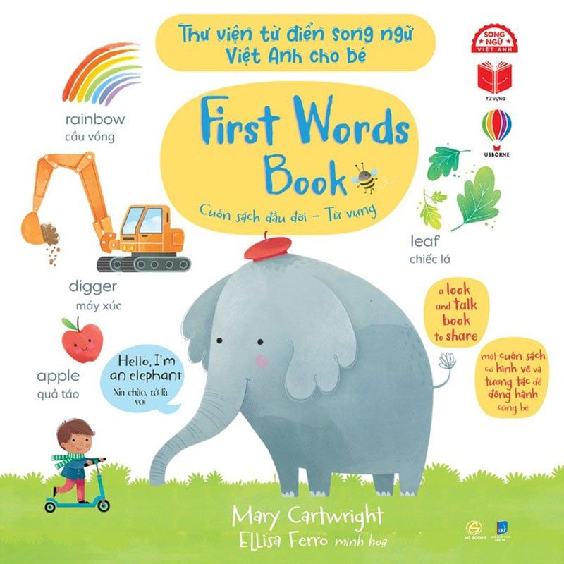 Thư Viện Từ Điển Song Ngữ Việt-Anh Cho Bé - First Words Book - Cuốn Sách Đầu Đời - Từ Vựng