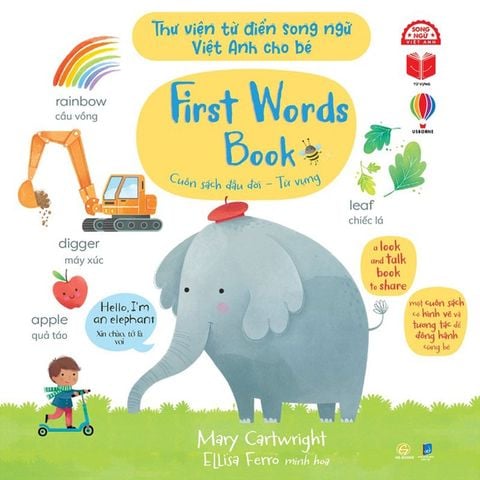 Thư Viện Từ Điển Song Ngữ Việt-Anh Cho Bé - First Words Book - Cuốn Sách Đầu Đời - Từ Vựng