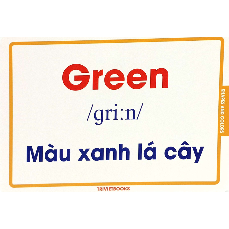 Flashcard Hình Dạng Và Màu Sắc - Shapes and Colors