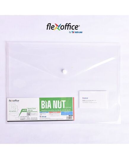 Bìa Nút Name Card F4 FO-CBF020 Trong