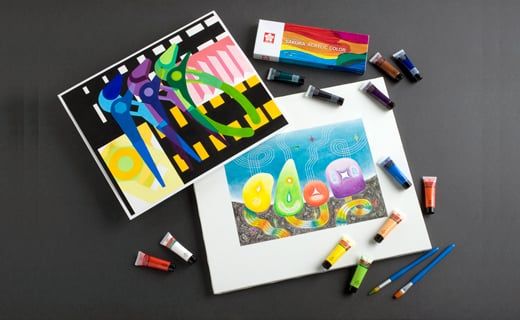 SAKURA - MÀU VẼ ACRYLIC, 20ML