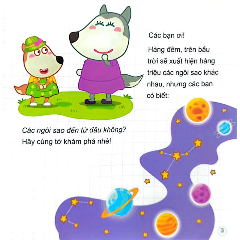 Wolfoo Khoa Học-Wolfoo Hỏi Bé Trả Lời-Về Không Gian Vũ Trụ