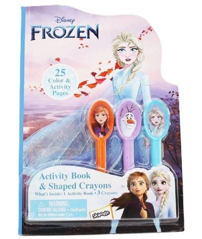 Frozen Activity Book And Shaped Crayons