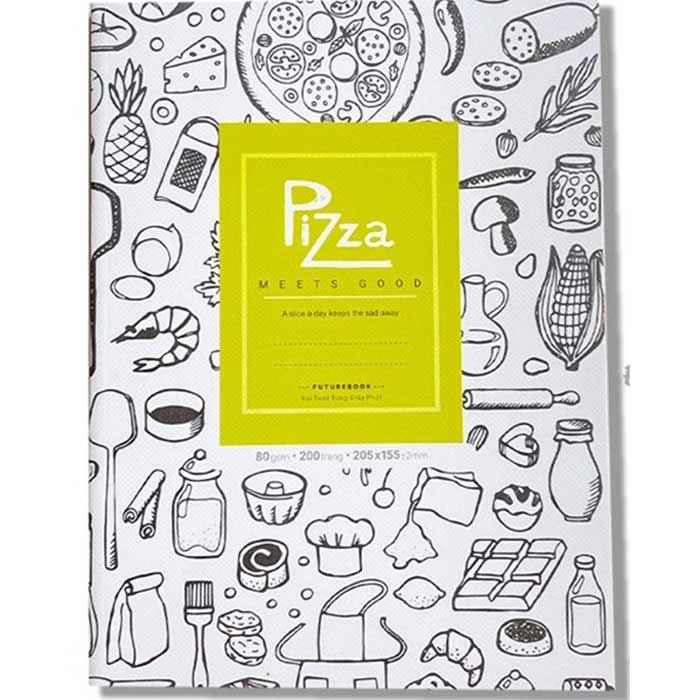 Tập Học Sinh F03 200tr Futurebook - Pizza A5 ĐL80gsm 4oly (Giao mẫu ngẫu nhiên)