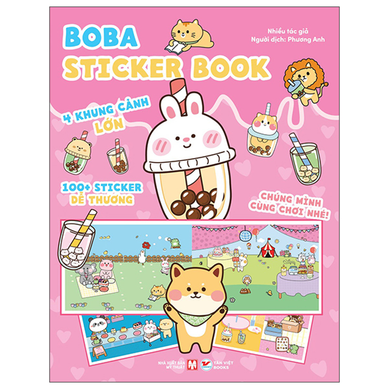 Chúng Mình Cùng Chơi Nhé - Ice Cream Sticker Book - 100+ Sticker Dễ Thương