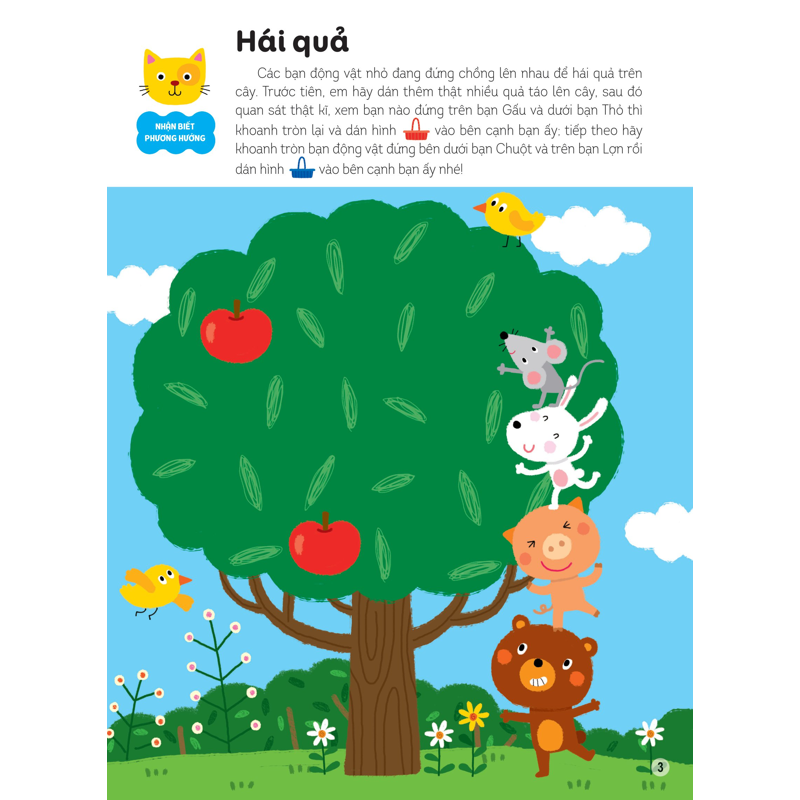 Hình Dán Thông Minh Giúp Bé Làm Quen Với Toán Học-Chiếc Diều Bay Lên