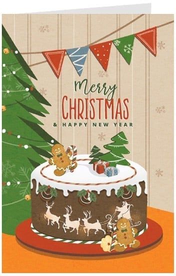 Thiệp Giáng Sinh Greenwood To (Giao Mẫu Ngẫu Nhiên)