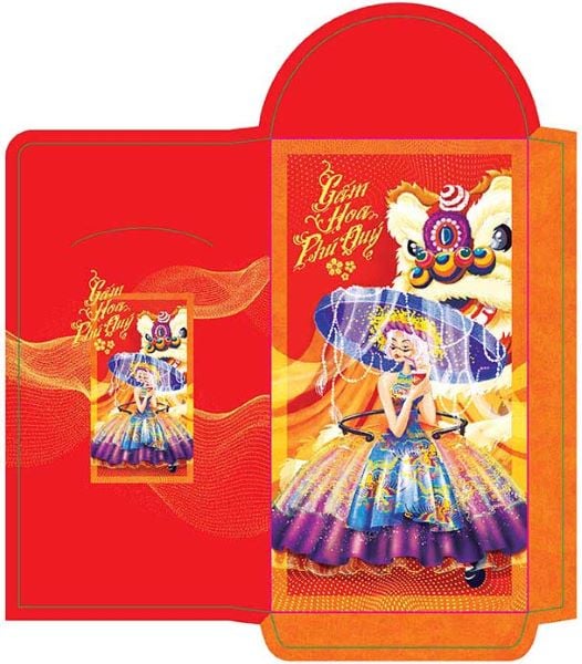 Bao Lì Xì Gấm Hoa Phú Quý (6 mẫu)