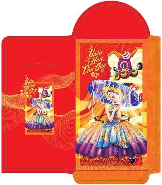 Bao Lì Xì Gấm Hoa Phú Quý (6 mẫu)