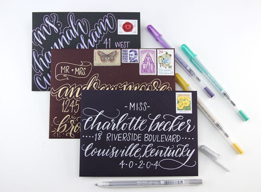 SAKURA - BÚT GEL MÀU, METALLIC