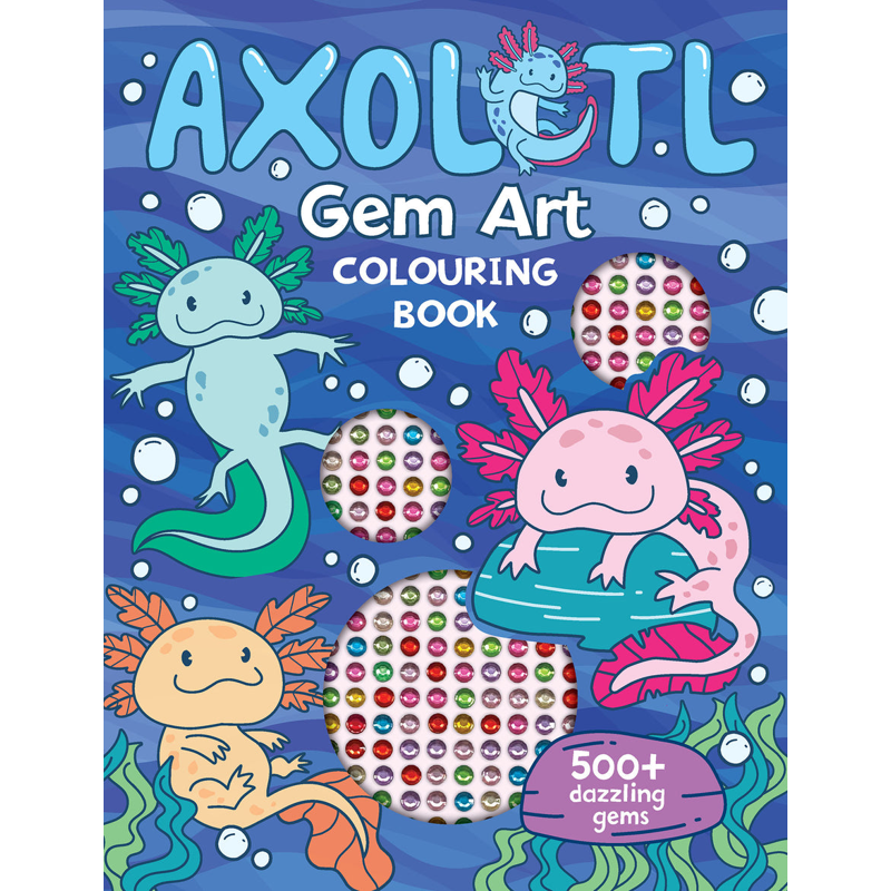 Gem Art Colouring Book - Axolotl_Lake 1025