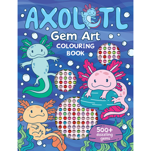 Gem Art Colouring Book - Axolotl_Lake 1025