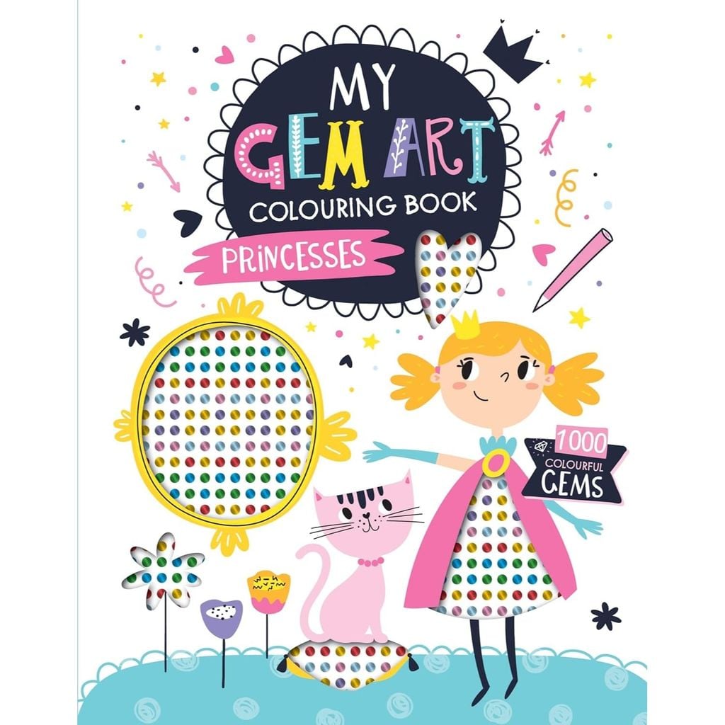 Gem Art Colouring Book – Princesses