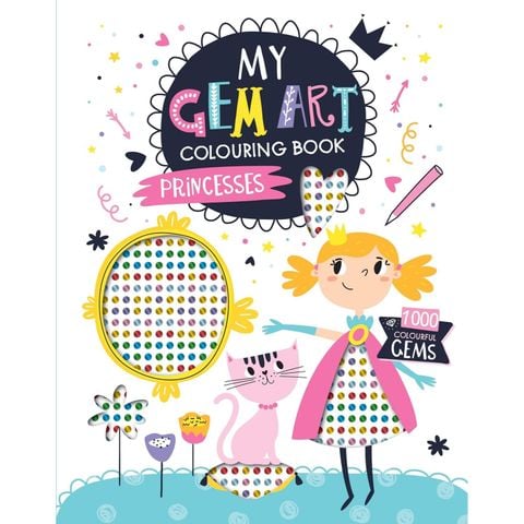 Gem Art Colouring Book – Princesses