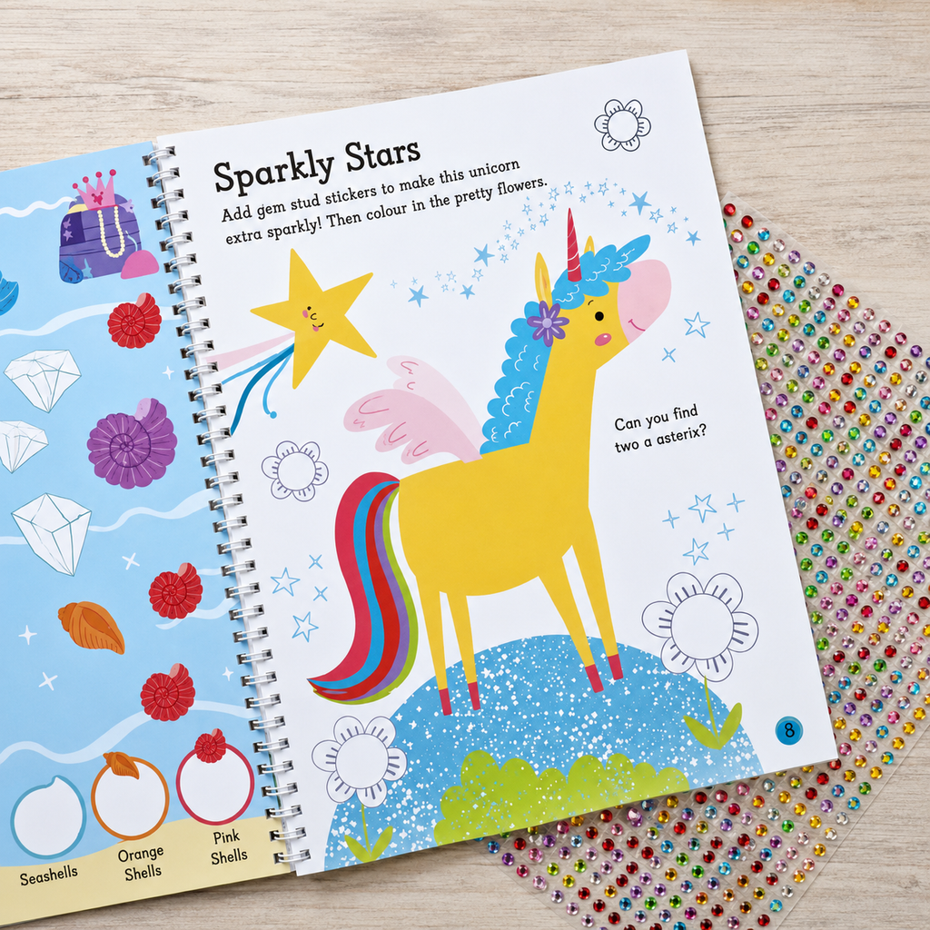 Gem Sticker Activity Book - Magical Friends