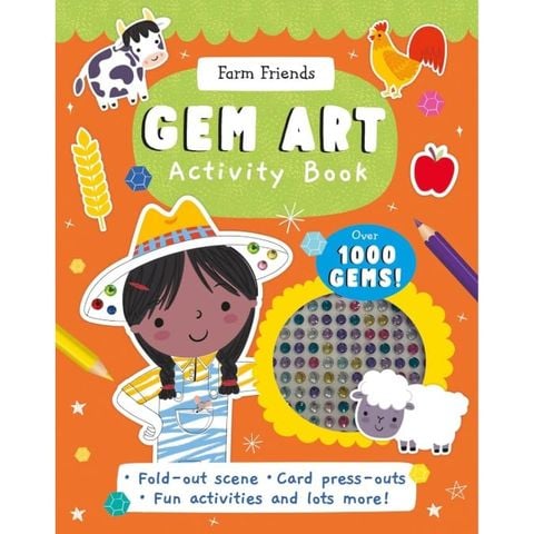 Gem Sticker Activity Book - Farm Friends