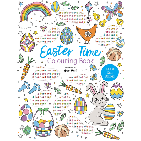 Gem Sticker Colouring Book - Easter
