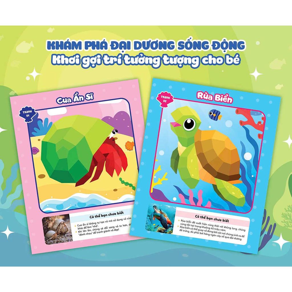 Ghép Hình Sticker 3D - Đại Dương 3