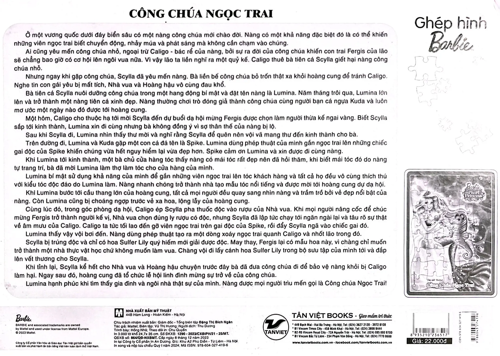 CÔNG CHÚA NGỌC TRAI-GHÉP HÌNH