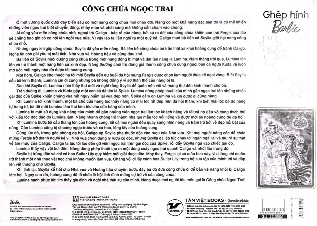 CÔNG CHÚA NGỌC TRAI-GHÉP HÌNH