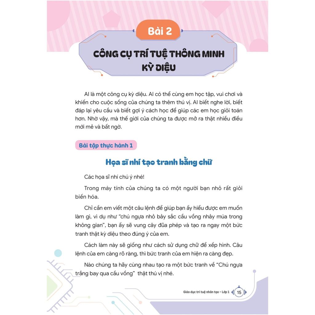 Giáo Dục Trí Tuệ Nhân Tạo Lớp 01