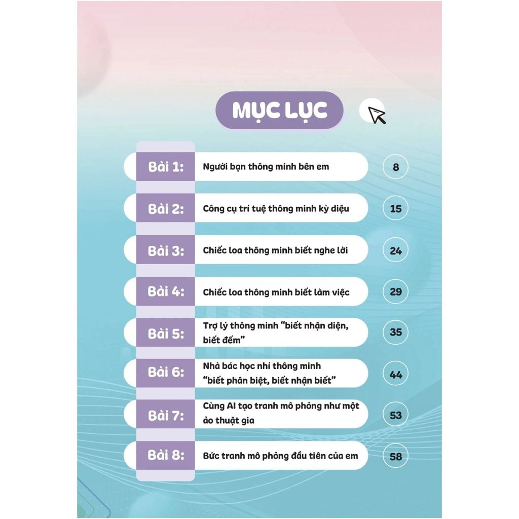 Giáo Dục Trí Tuệ Nhân Tạo Lớp 01
