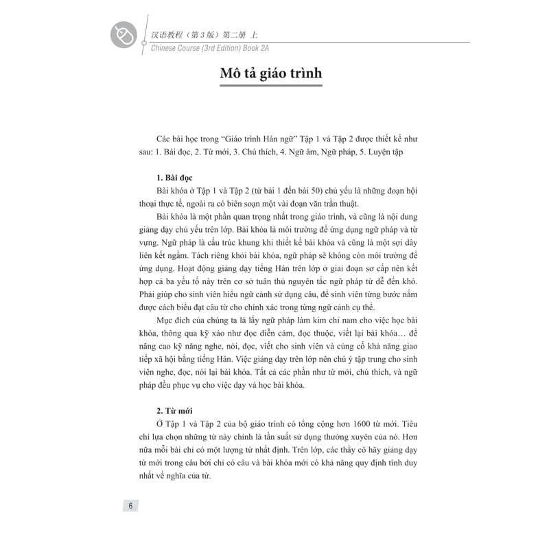 Giáo Trình Hán Ngữ 3-Tập 2 Quyển Thượng (Phiên Bản 3)