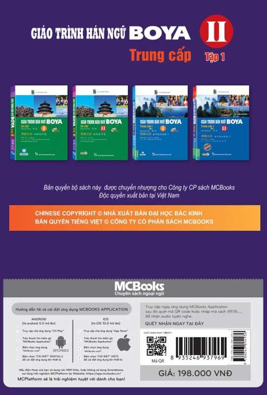 Giáo Trình Hán Ngữ Boya Trung Cấp 2 - Tập 1