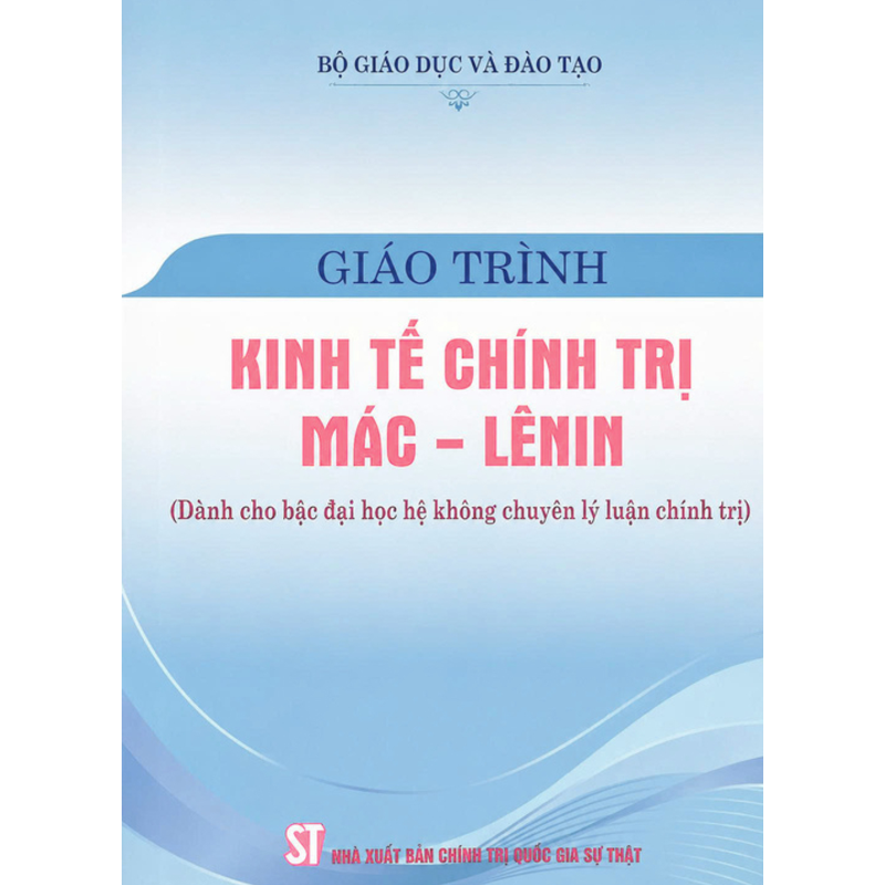 Giáo Trình Kinh Tế Chính Tri Mác - Lênin