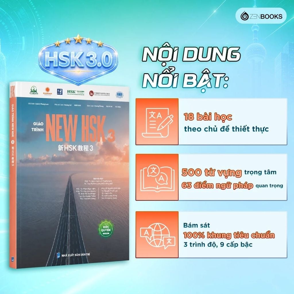 [Đặt trước] Giáo Trình New Hsk 3 (2026) - Phát hành 25.07