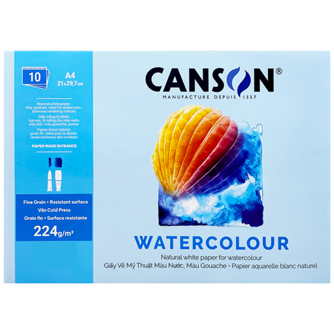 Giấy Canson Fine Face A4 224Gsm (Xấp 10 tờ)