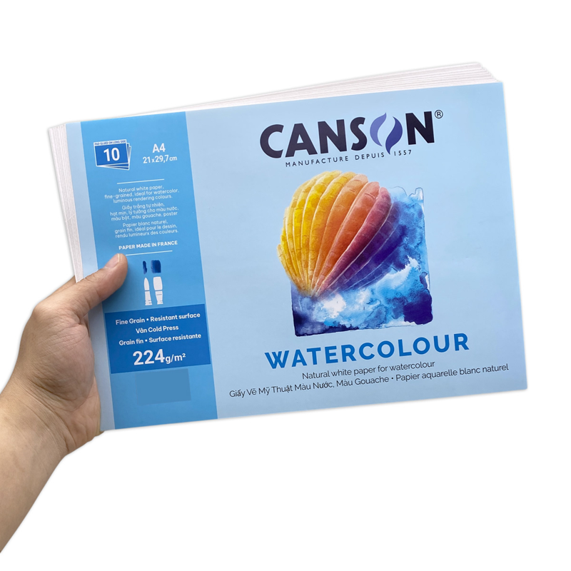 Giấy Canson Fine Face A4 224Gsm (Xấp 10 tờ)