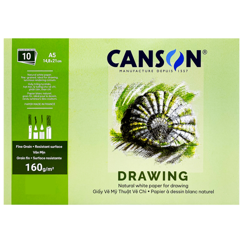 Giấy Canson Fine Face A5 160GSM (Xấp 10 tờ)