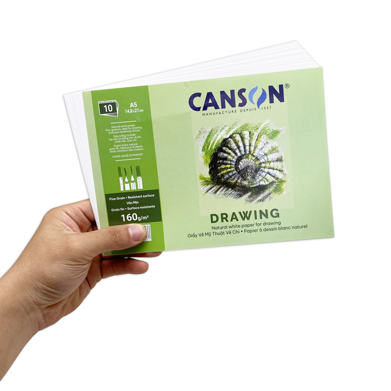 Giấy Canson Fine Face A5 160GSM (Xấp 10 tờ)
