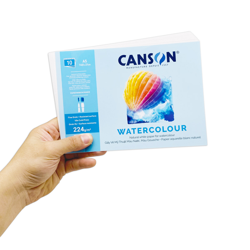 Giấy Canson Fine Face A5 224Gsm (Xấp 10 tờ)