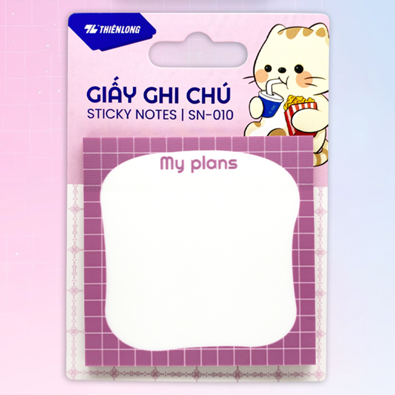 Thiên Long - Giấy Ghi Chú PET 73x73mm SN-010