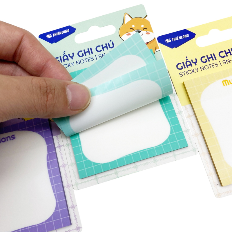 Thiên Long - Giấy Ghi Chú PET 73x73mm SN-010