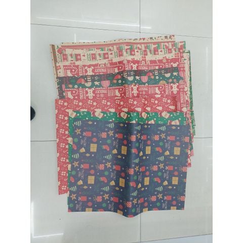 Giấy Gói Quà Kraft 22742#1 H/50 Noel