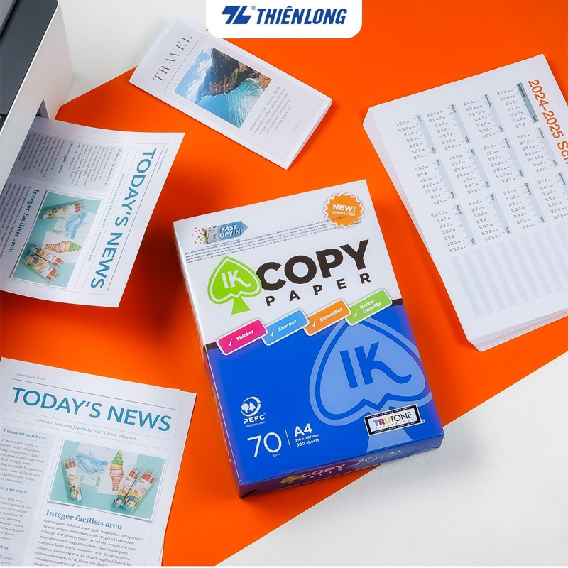 IK - Giấy Photo Copy Paper A4 70gsm (500 Tờ/Ream)