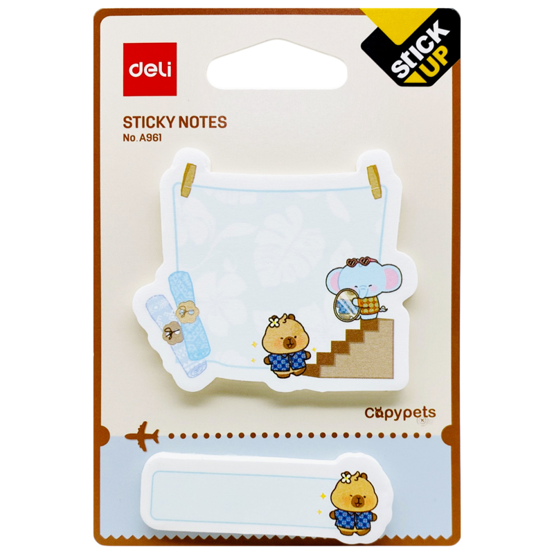 Deli - Giấy Nhắn Capypets 60 Tờ EA961