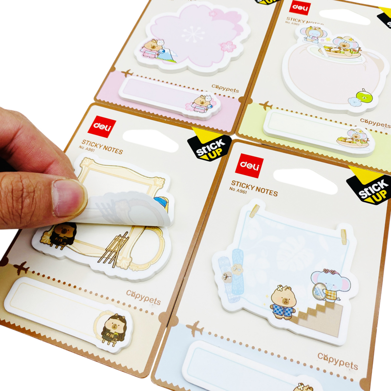 Deli - Giấy Nhắn Capypets 60 Tờ EA961